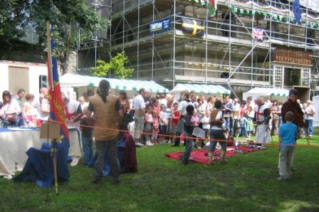 Cardigan Castle during Medieval Day 2007