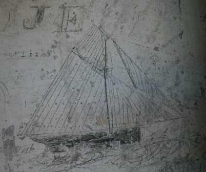 Maritime Graffiti in Bridge Warehouse, Cardigan